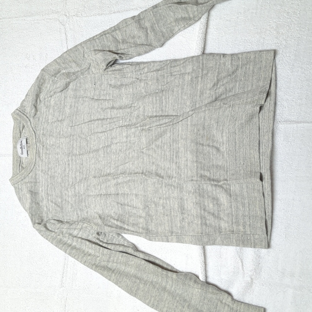 Goodfellow & co Men's Sweater White Grey Small